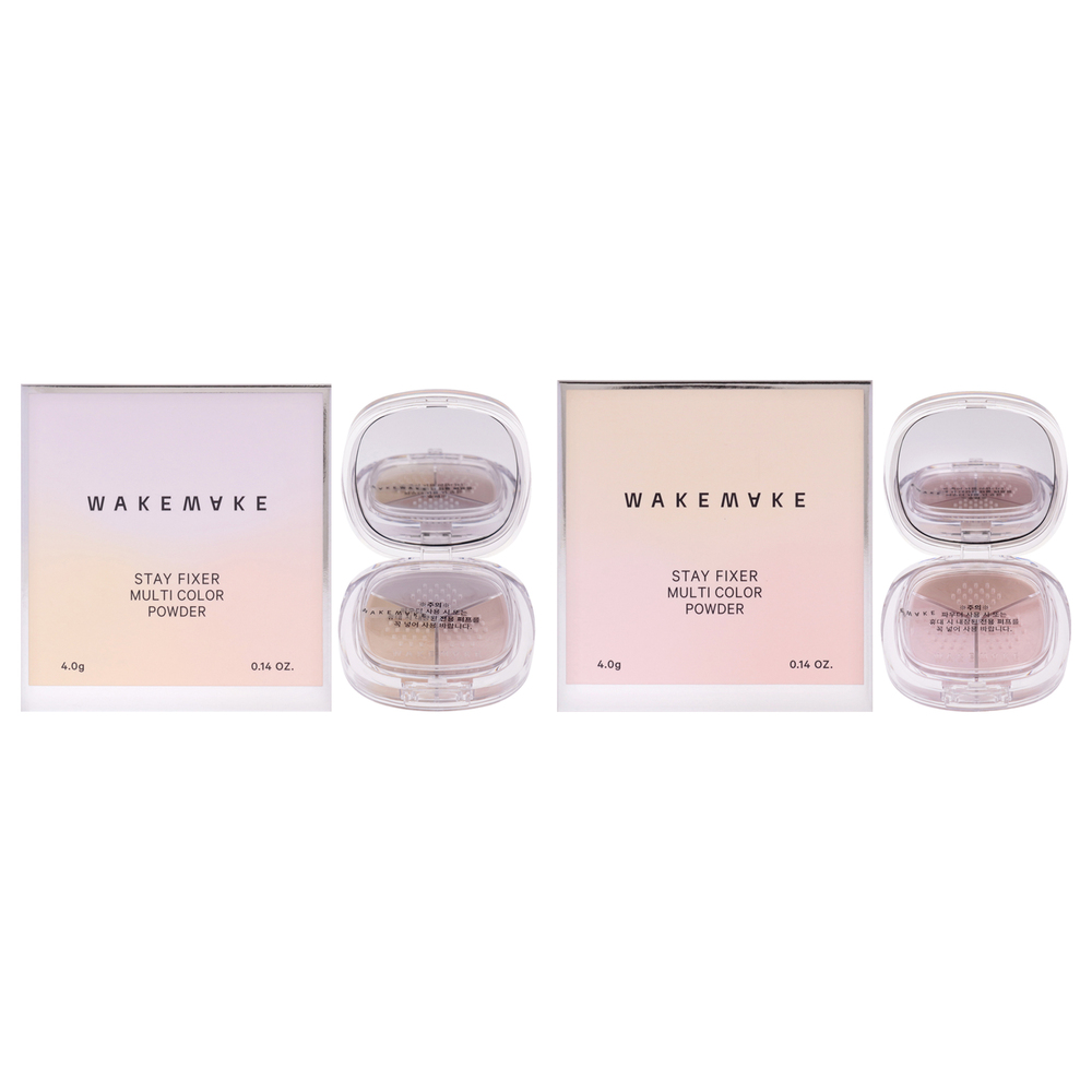 Stay Fixer Multi Color Powder Kit by Wakemake for Women - 2 Pc Kit